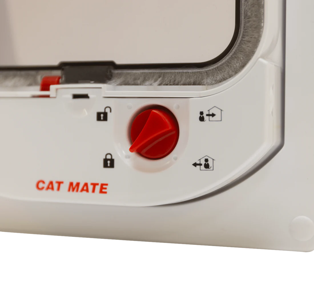 Catmate Electromagnetic Cat Door White Timber Doors Only catmate-electromagnetic-cat-door-white-timber-doors-only
