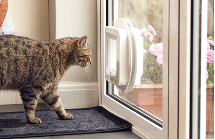 Glass Cat Mate Chip Cat Flap SureFlap Microchip Cat Flap Small